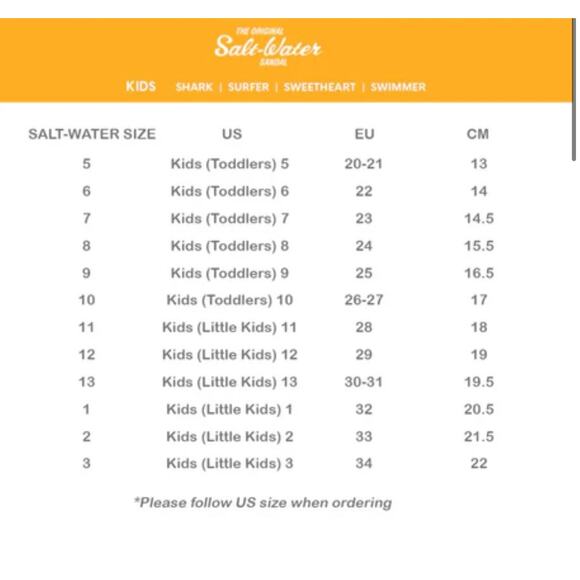 Kids Salt Water By Hoy Girl's Rose Gold Leather Original Sandals Size 3 - Picture 5 of 5